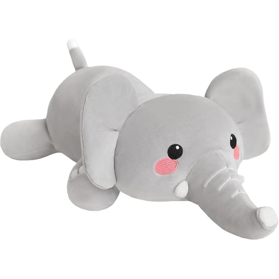 

Weighted Elephant Plush Toy 13.8 Inch Soft Pillow for Adults 1.6 Lbs Grey Stuffed Animal Stress Relief Gift United States