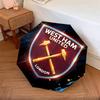 West Ham United pattern, automatic folding umbrella, portable and foldable design, 8 ribs, a Christmas or birthday gift.
