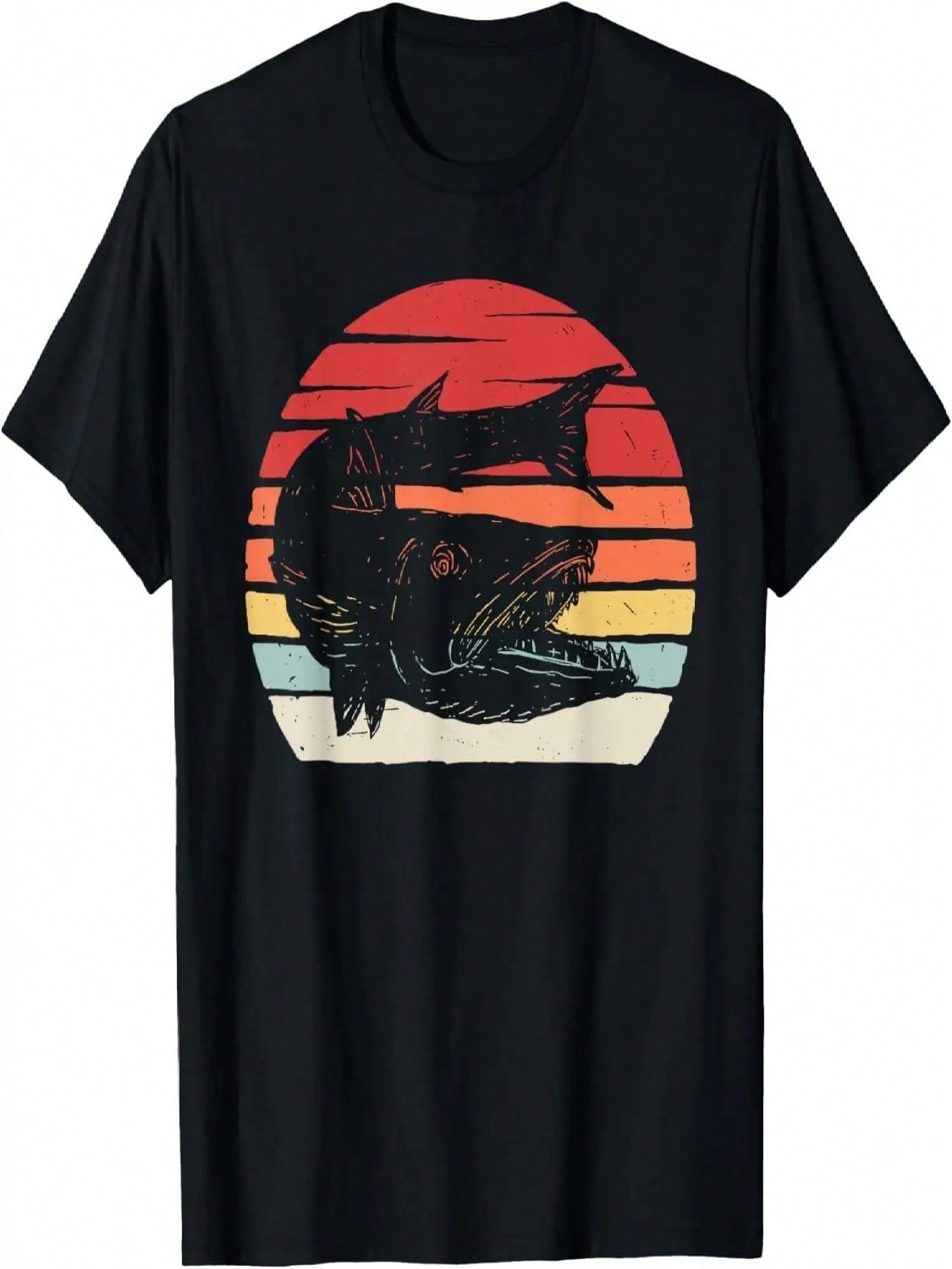Vintage Retro Barracuda Barracudas Fish T-Shirt S разноцветный