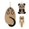 Sisal Cat Scratching Mat Cute Animal Shape Hanging Cat Scratch Mat Protect Your Furniture Vertical Cat Scratcher for Indoor Cats
