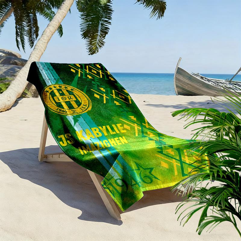 js Kabylie Print Beach Towel, Large Soft Quick Dry Towel for Beach Camping Swimming