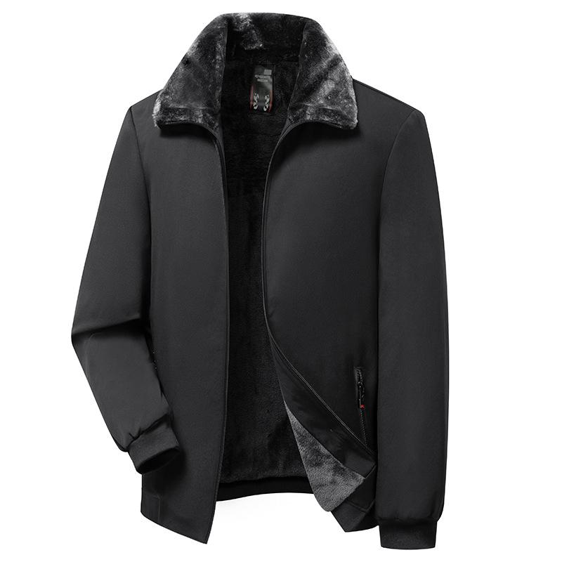 

Подкладка из овечьей шерсти пушистая легкая мягкая мужская хлопковая куртка теплая утолщенная модная универсальная высококачественная тканевая куртка 195 чёрный