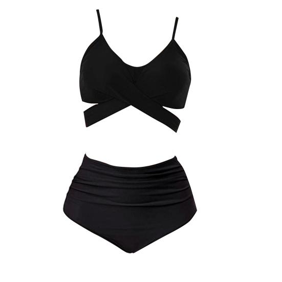 Ioiom Costume Intero Donna A Vita Alta – Modello Sexy Con Controllo Pancia – Nero – Taglia L – Tessuto Morbidissimo