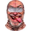 Soft Lightweight Fabric Funny Face Balaclava Breathability Realistic Printed Ski Mask  Cycling