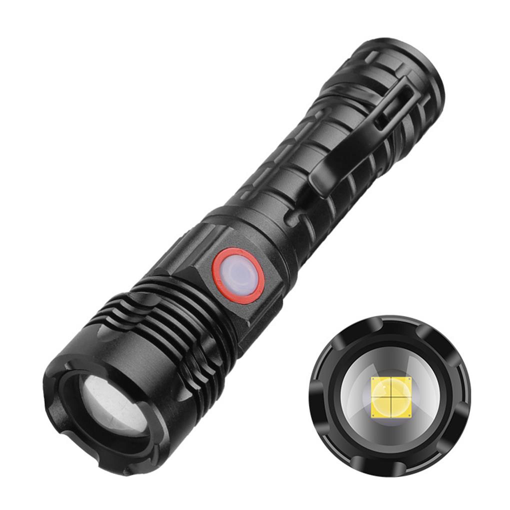 Small Flashlight Super Bright Portable Torch Rechargeable Multipurpose Light Hand Lamp Lighting Outdoor Household