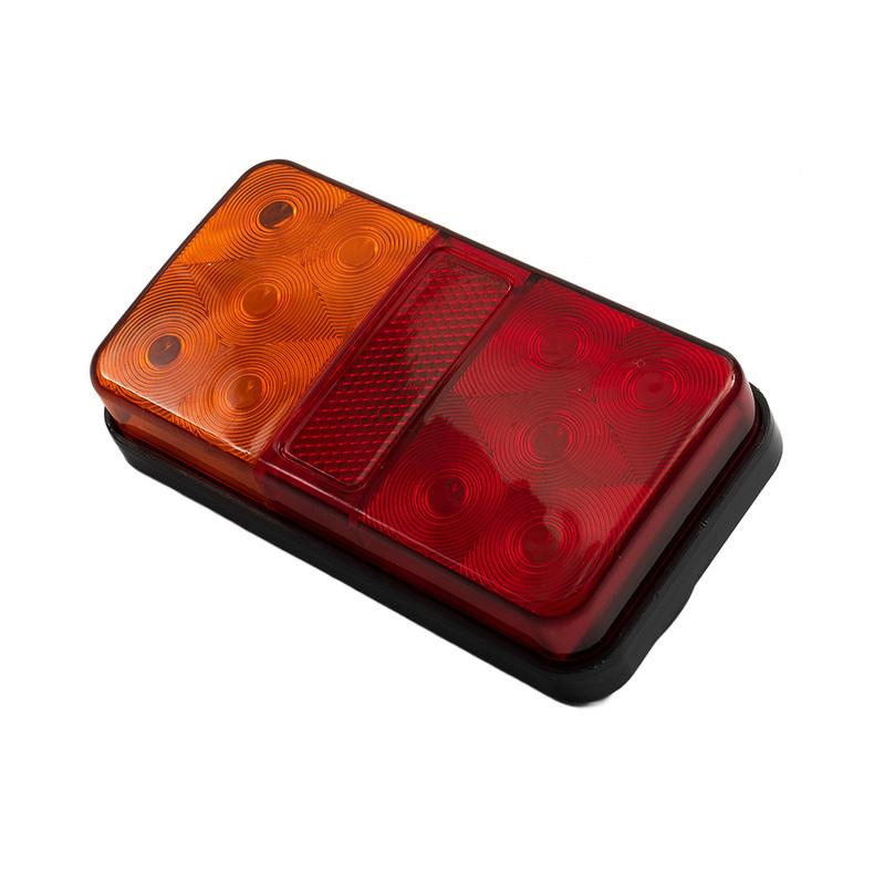 Hot Sale High Quality Tail Lights 146 X 79 X 27mm 10 LED Shockproof 146 x 79 x 27mm 2pcs Black Camper Kit LED Truck