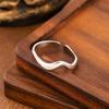 Thumb Ring Irregular Line Shape Adjustable Opening Design Finger Ring Stainless Steel Finger Band Versatile Jewelry Gift
