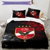 3pcs Al Ahly FC Design Cover Set - HD Printed Bedding with 1 Cover and 2 Pillowcases - Perfect for Home and Dorm Decor