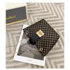 Ladies Bag Fashionable and Versatile Minimalist Bucket Bag Embroidered Printed Lock Buckle Crossbody Bag