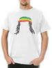 Reggae Dreadlocks Herren T-Shirt Reggae Rastafari Babylon Irie Jamaica Marley