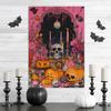 Halloween Posters and Prints Pink Gothic Art Canvas Prints Wall Art Spooky Season Poster Wall Decor No Frame