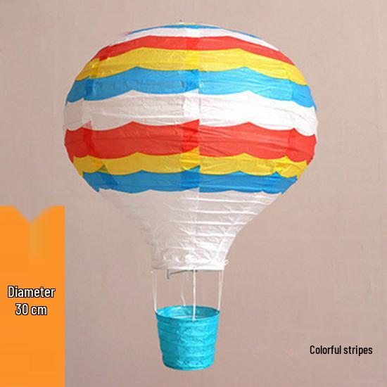Back-to-School, Mid-Autumn Festival, National Day Hanging Hot Air Balloon Paper Lantern for Ceiling Decoration