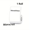 50mm Width Thermal Label Sticker White Self-Adhesive Label Paper Pric DIY Gift Tag Clothing For Thermal Printer