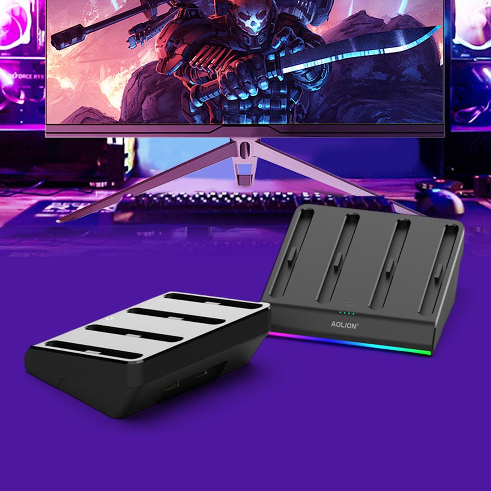 Controller Charger 4 in 1 Charging Dock with RGB Lights Charging Station for Nintendo Switch2 Joy-Con Accessories