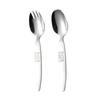 316 Stainless Steel Children's Fork and Spoon Cartoon Owl Steel Stamp Salad Fork Mother and Baby Feeding Tableware Set