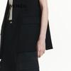 MO&Co. New Chinese Style Wide-Shoulder Frayed Vest