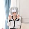 Schnauzer headgear hat, plush headgear photo props photo props cartoon headgear photo props