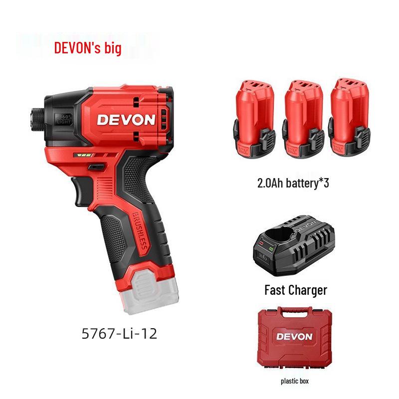High Torque Rechargeable Brushless Impact Driver 5767-Li-12