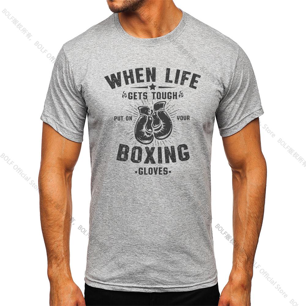 Herren Box-Fitnessstudio Bedrucktes Vintage T-Shirt Sport 100% Baumwolle Klassische T-Shirts für Männer Frauen Sportbekleidung Oberteile