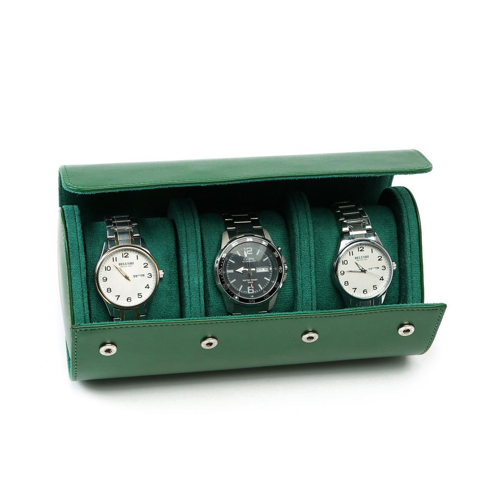 Leather Watch Roll 1 2 3 slots Luxury Genuine Storage Box Travel Bag Watch Case Gift Box Watch Pouch For Men Women
