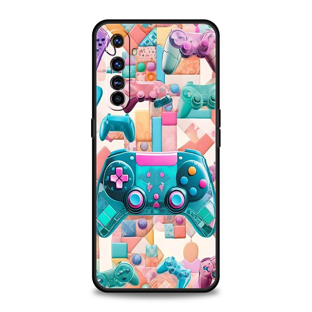Game Controller Graphic Soft TPU For Realme 13 12 11 10 9 Pro Plus GT3 GT2 C21 C25 C35 C53 C55 C67 Pro 5G Phone Case Cover Capas