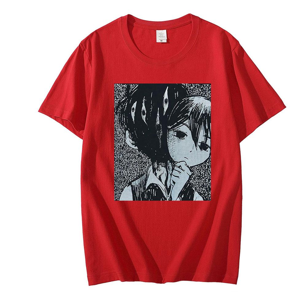 

Omori T-Shirt Harajuku Літня футболка з коротким рукавом Косплей Одяг Повсякденний вуличний одяг для чоловіків і жінок Футболка XS червоний
