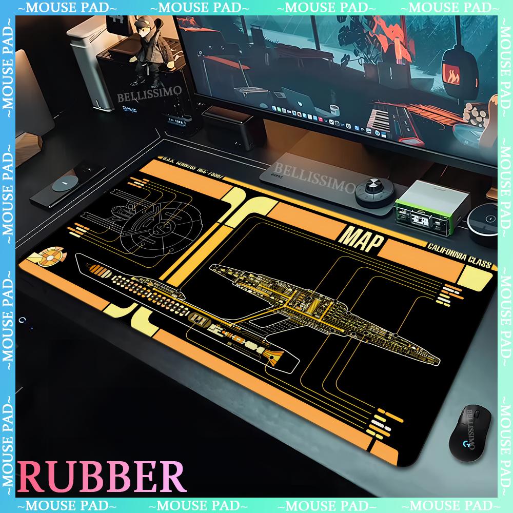 Large rubber nonslip game mat computer game player star trek XXL mouse pad cartoon keyboard mousepad desktop computer desk mats