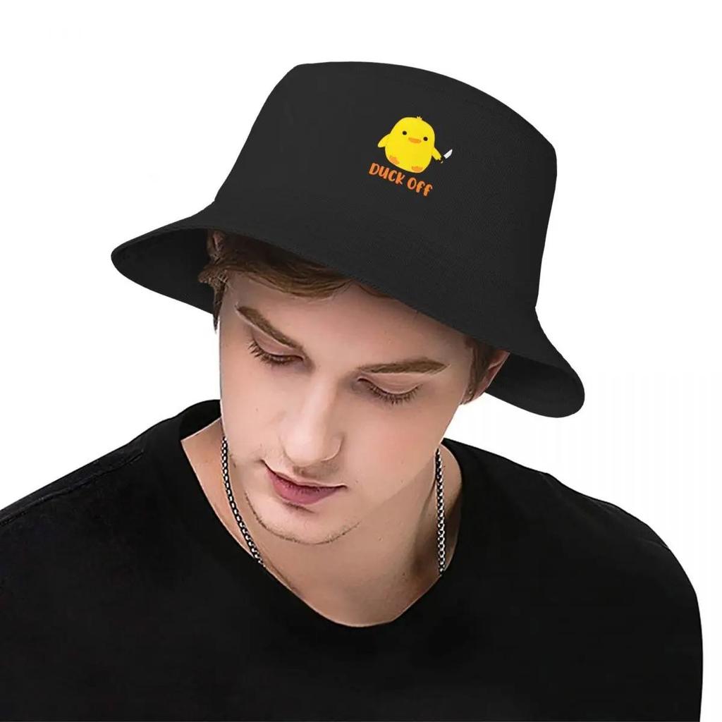 Duck Off! Bucket Hat Derby Hat Hat Beach Trucker Cap Female Men's
