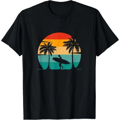 Odzież do surfingu Koszulka dla surfera Koszulki męskie Odzież Góry Streetwear Koszulki z grafiką Koszulki Vintage Odzież Męska