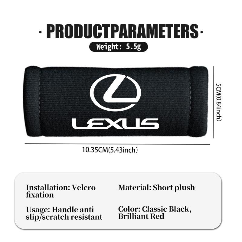 For Lexus Car Door Handle Cover Soft Plush Auto Door Handrail Covers Car Roof Holder Protection IS350 ES350 IS250 IS460 IS220h