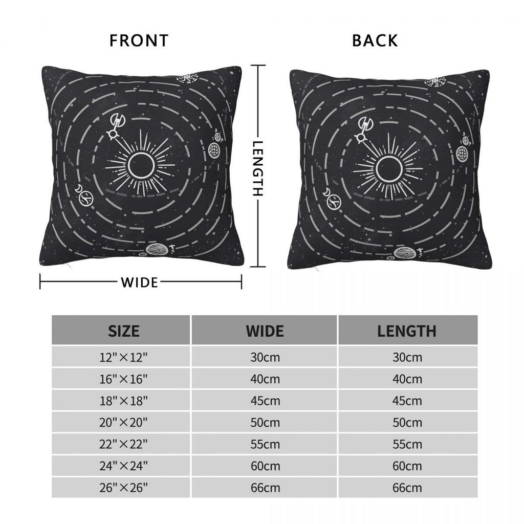 Outer Wilds Solar System Square Pillowcase Cushion Cover Pillow Case Throw Pillow Cover for Home Sofa Living Room