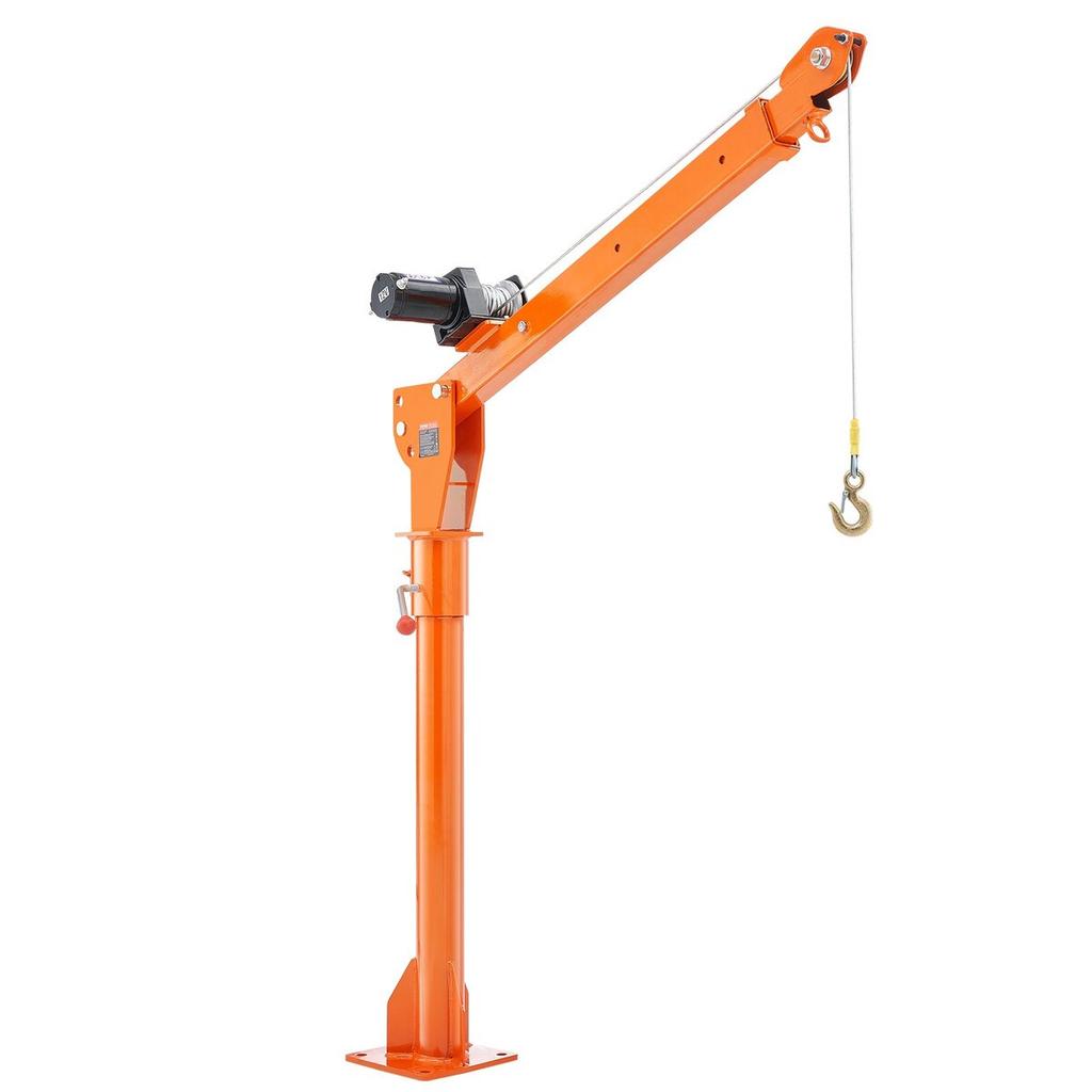 Electric Pickup Truck Crane Hoist Crane 1100 lbs 360° Swivel Hoist Lift