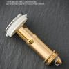Not Clog Drain Stoppers with Accuracy Meshing Press Appear Sink Filter Steel ABS Coating Drain for Basin Bathtubs Kitchen