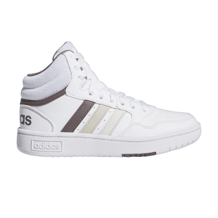 

adidas Hoops Mid K White Orbit Grey Kids Sneakers Cloud-White Putty-Grey IH7894 35½