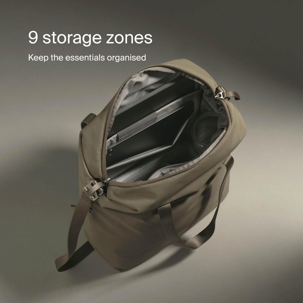 Arkose 18L Tote Bag Weatherproof Recycled [Urth] + (Black)