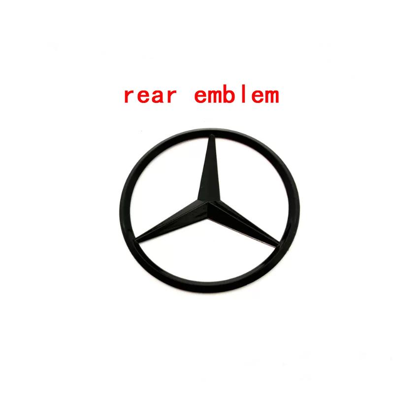 AAUX1 Letter Stickers Car Rear Trunk Emblem Fender Badge Front Grille Sticker For Mercedes Benz AMG GLE43 GLE400 GLE450 GLE53 GLE63S