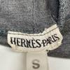 HERMES Margiela-era ribbon pattern long-sleeved shirt tops S Black GreyUsed