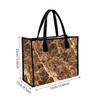Brown Marble Pattern Tote Bag Large Fashion Shoulder Handbag for Daily Use