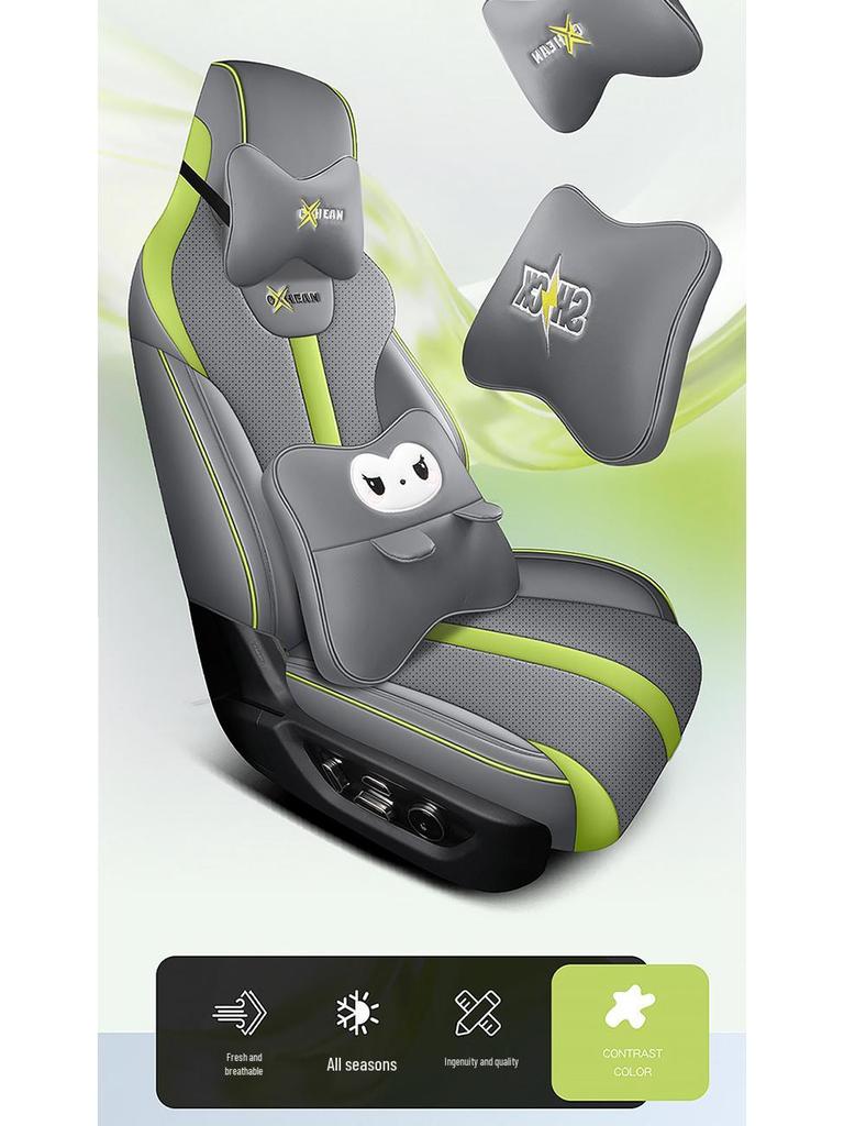 New Model Full Leather Car Seat Cushion for BYD Song L - Universal Four Seasons Use