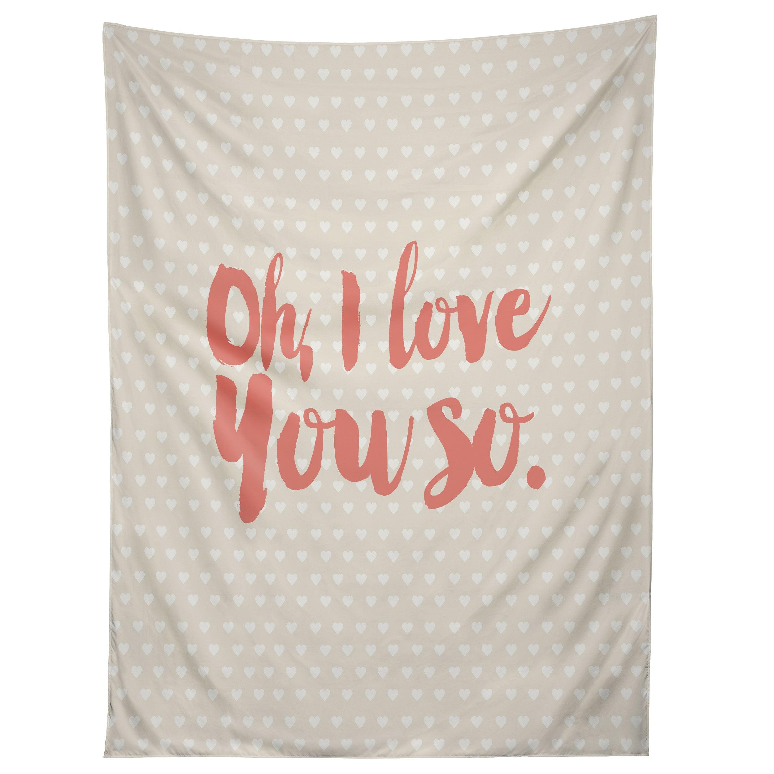 LOVE YOU SO tapestry 75x100