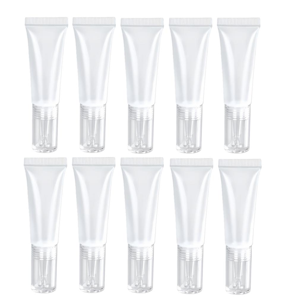 10ml Dropper Soft Tube Cosmetic Bottle for Eye Cream Liquid Lipstick Squeezable Makeup Dispenser