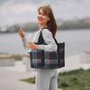 GTI Tartan Plaid Print Travel Duffel Bags Unisex Waterproof Foldable Carry on Luggage Bag Portable Lightweight Durable Handbag