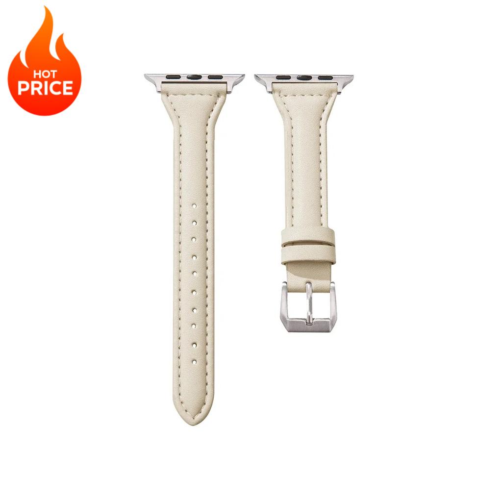 Slim Leather Strap For Apple Watch Band 44mm 40mm 41mm 45mm 44mm Bracelet For Iwatch Series 10-11 46mm 42mm Band Ultra 2-3 49mm