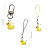 Fashionable Duck Shaped Phone Jewelry Easy To Attach Animal Keychain Accessory Versatile Bag Pendant Decoration