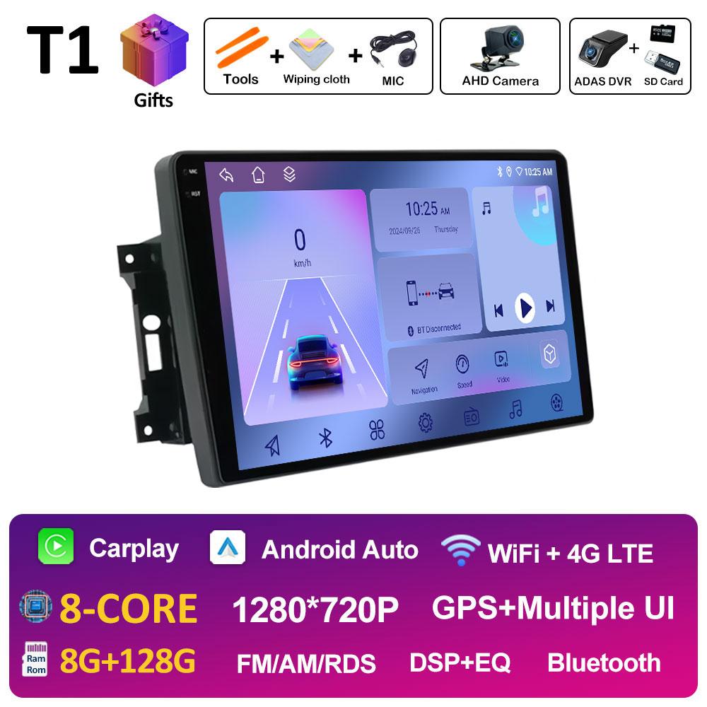 For Jeep Wrangler 3 JK 2007 2008 2009 2010 - 2018 Android 14 Wireless Carplay GPS Navigation Bluetooth Smart System Accessories