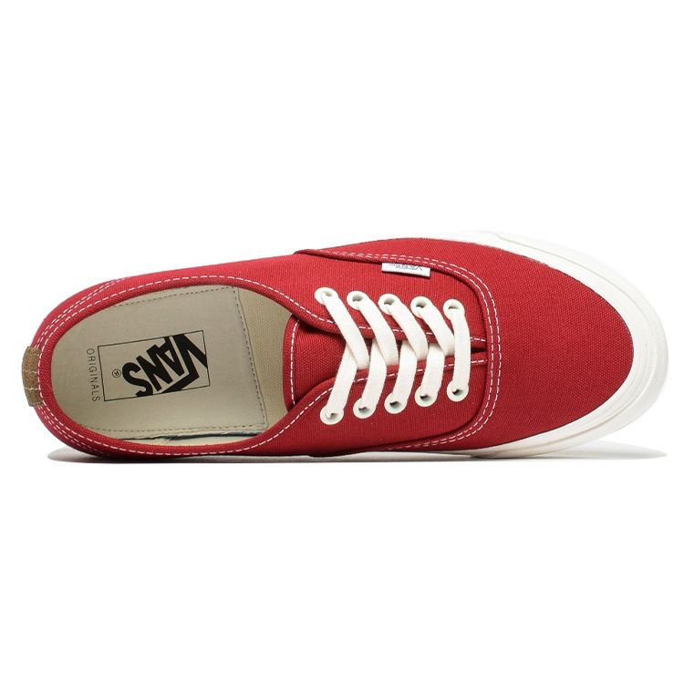 Vans OG Authentic LX Chili Pepper Red Unisex Sneakers White VN000UDDIAU
