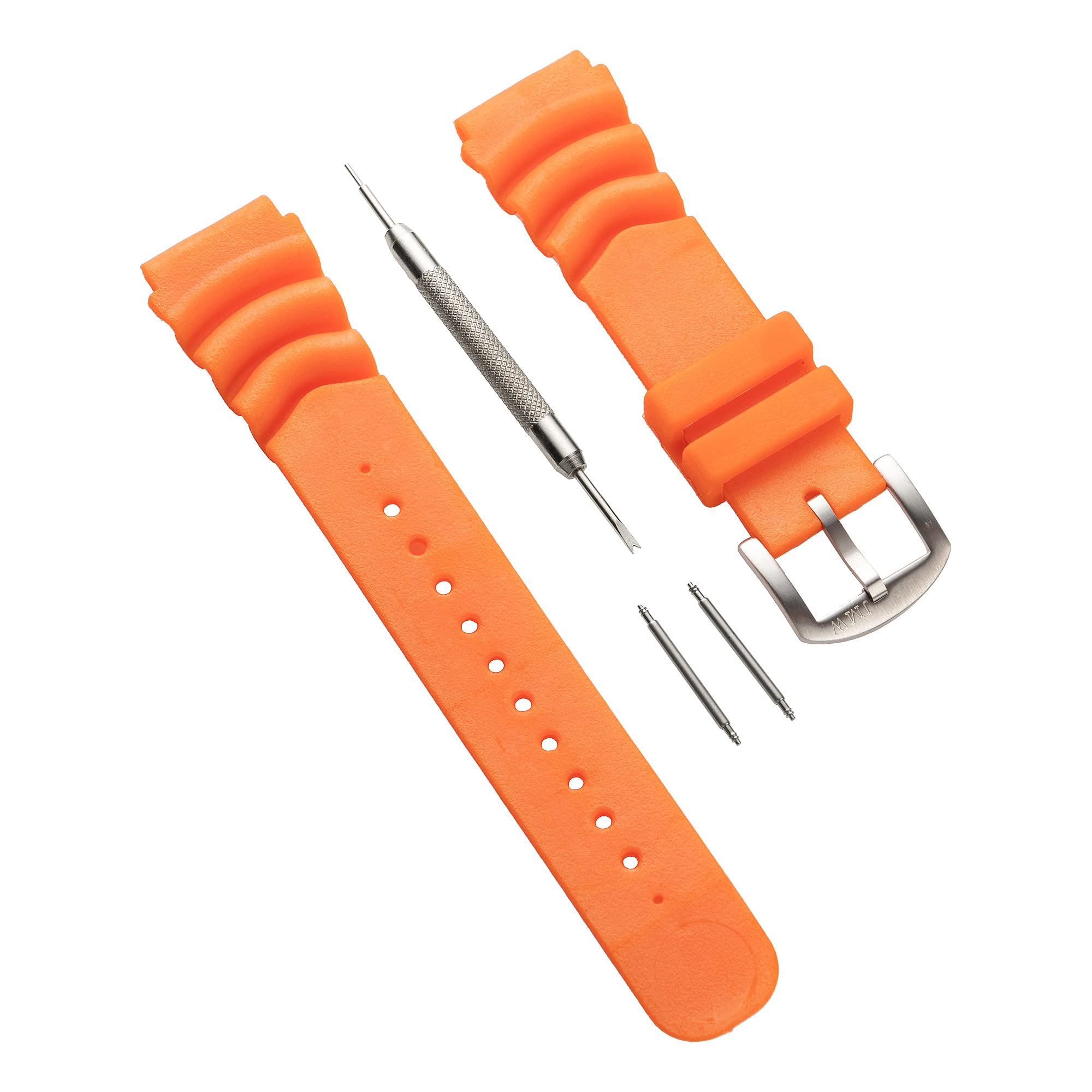 

Часы с ушками Ширина Уретановый Сменный Серебряный Корпус Пружины Diver Solar Подлинный Подарок на День [JMW TOKYO] Ремешок, 22 мм, Браслет, Браслет, Ремешок, Оранжевый, оранжевый