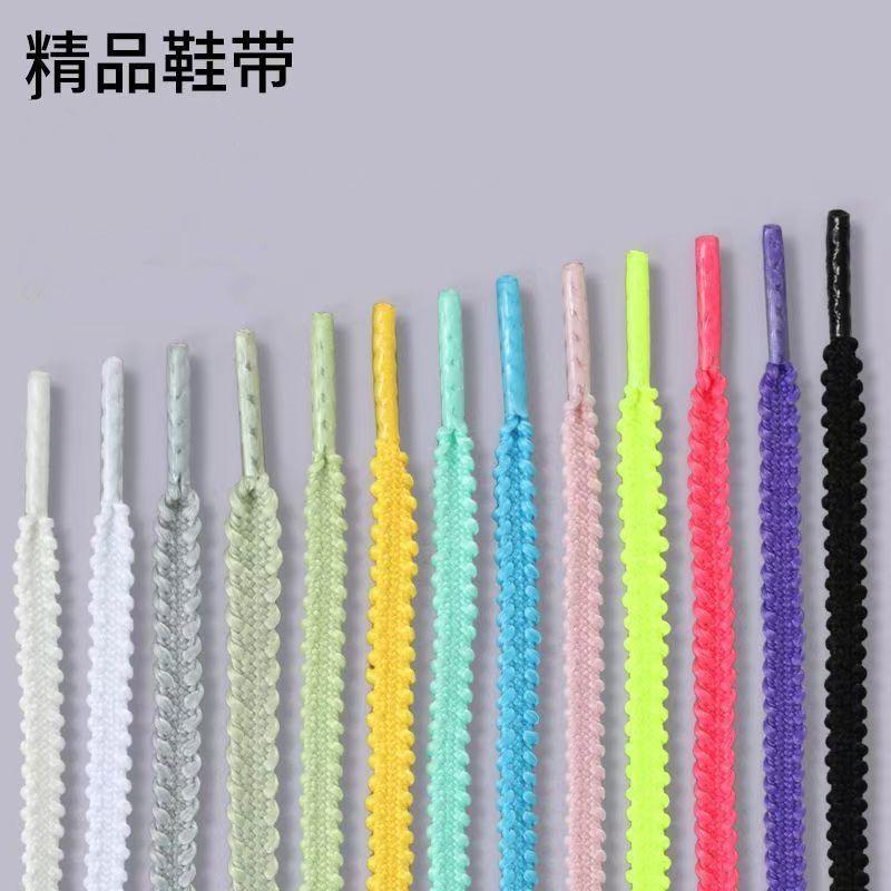 Lacci per Scarpe da Ginnastica Multicolore Antiscivolo Dentellati Tela Nero Bianco Lacci Scarpe da Corsa Donna Uomo Sportivo Casual Scarpe in Rete Lacci