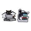 3-10pcs/set Cute Animal Enamel Pins Pet Dogs Raccoon Red Eared Rabbit Panda Brooches Lapel Badge Funny Jewelry Gifts for Friends