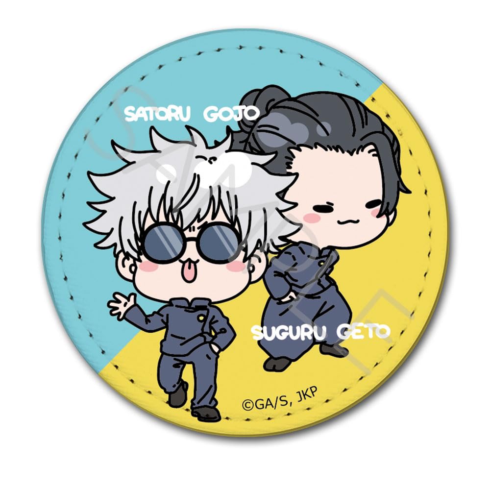 

Кожаный значок Kaidama Tamaori серии mochocho Mocho YG Jujutsu Kaisen [Gojo & Natsu] [круглая форма]